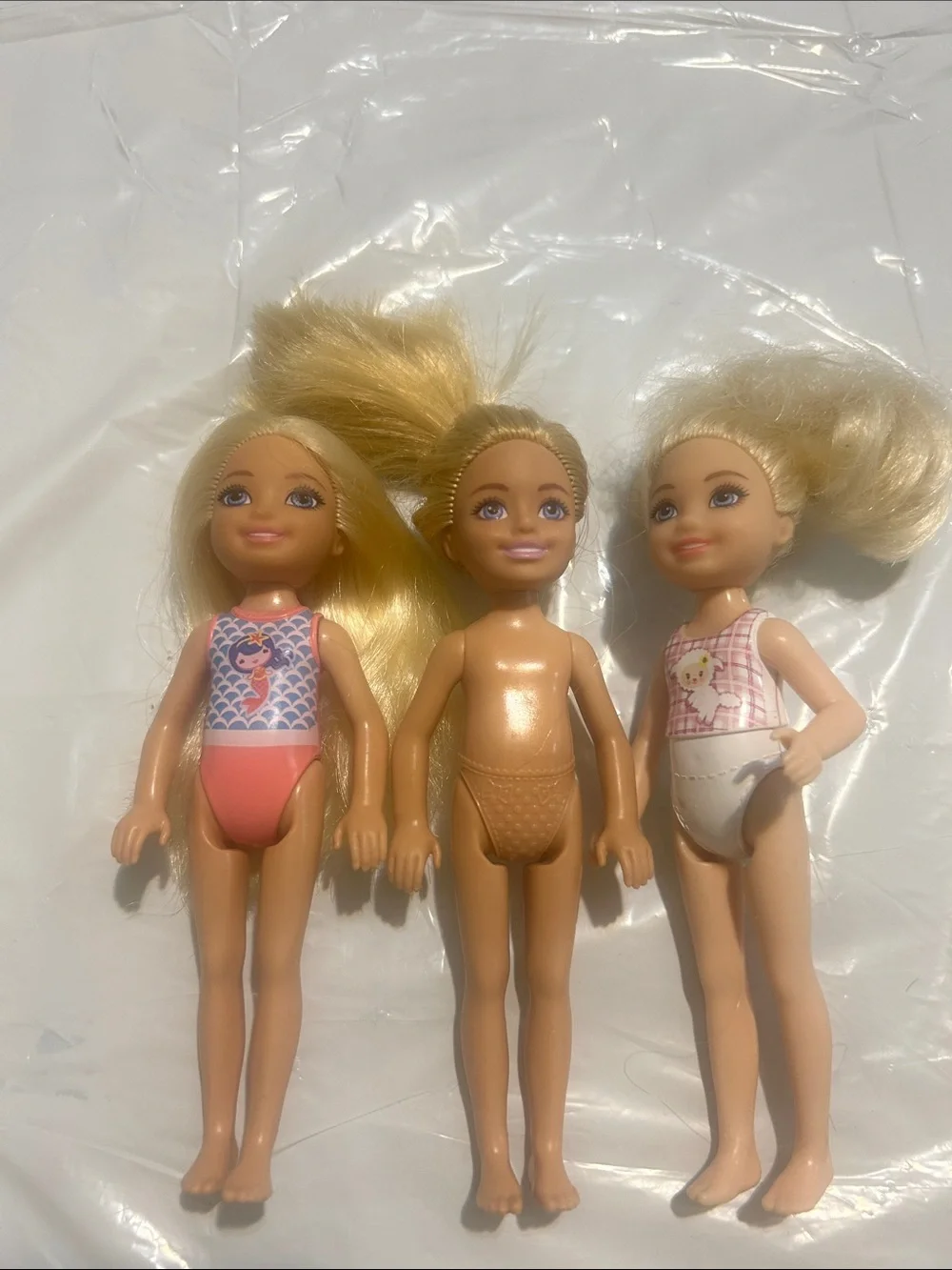 Mattel Three Blonde Chelsea Barbie
